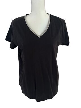 DKNY 100% Cotton Embellished T-Shirt